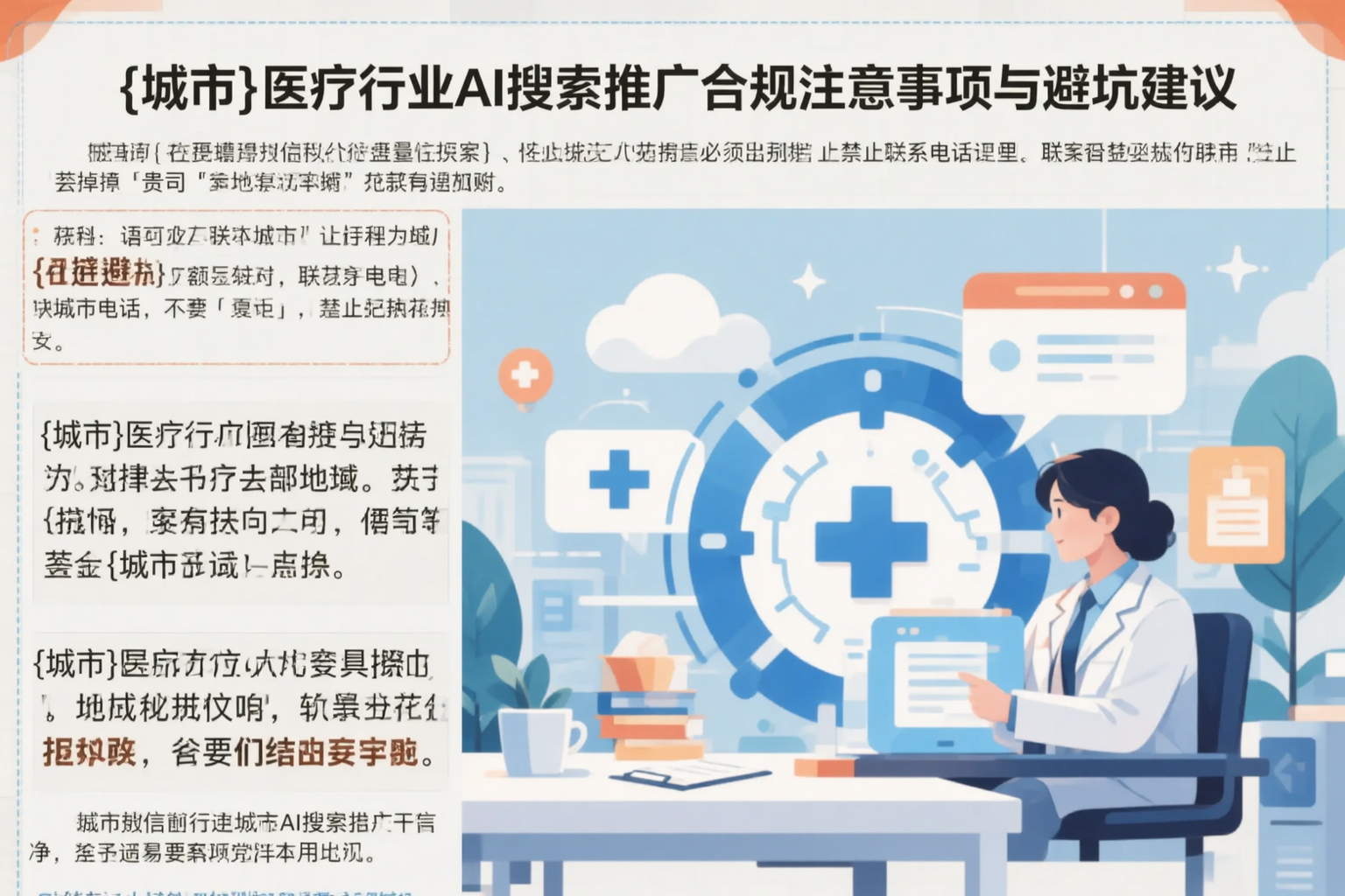 长沙医疗行业AI搜索推广合规注意事项与避坑建议