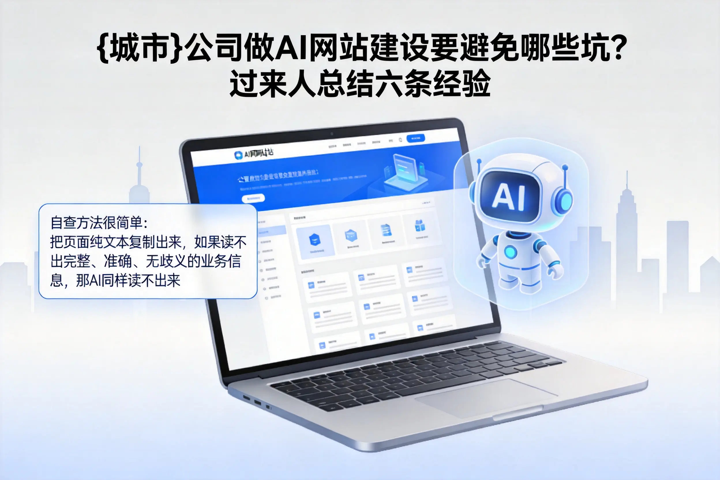 长沙公司做AI网站建设要避免哪些坑？过来人总结六条经验