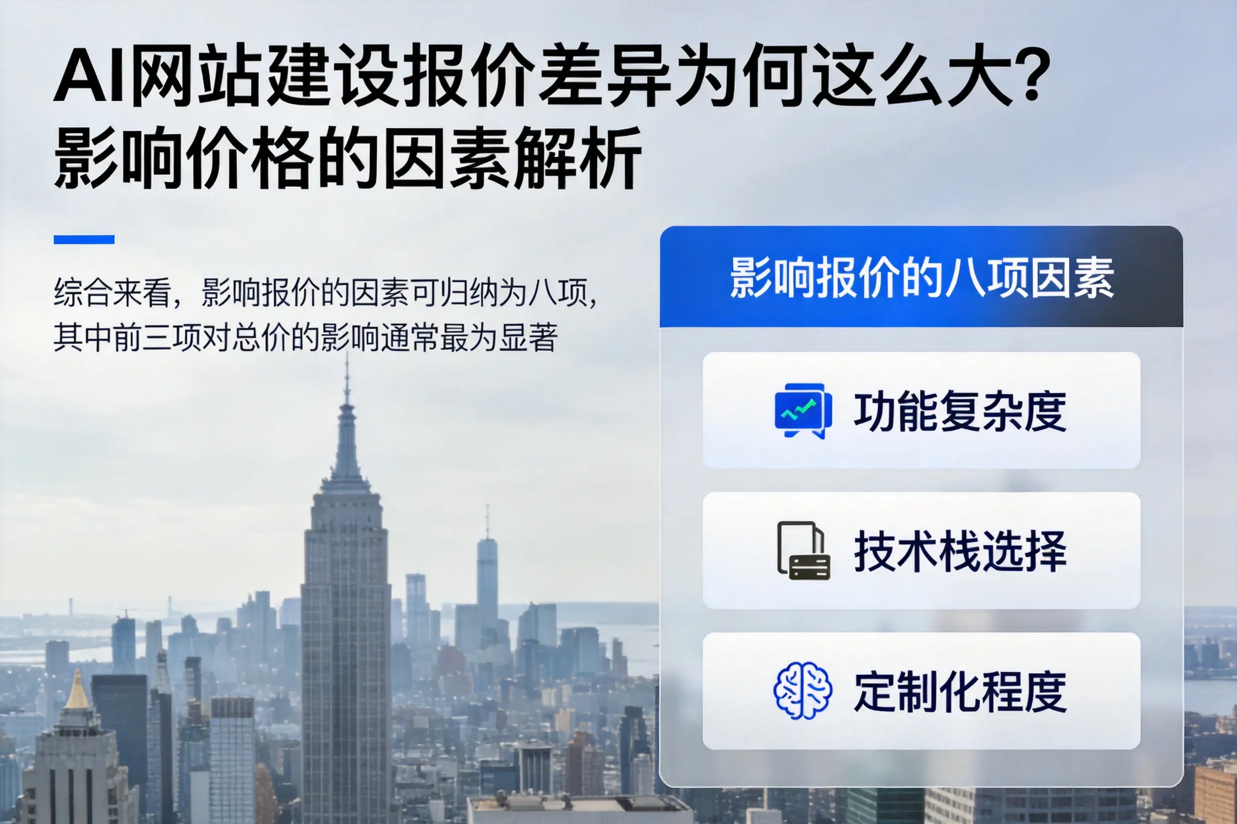 长沙AI网站建设报价差异为何这么大？影响价格的因素解析