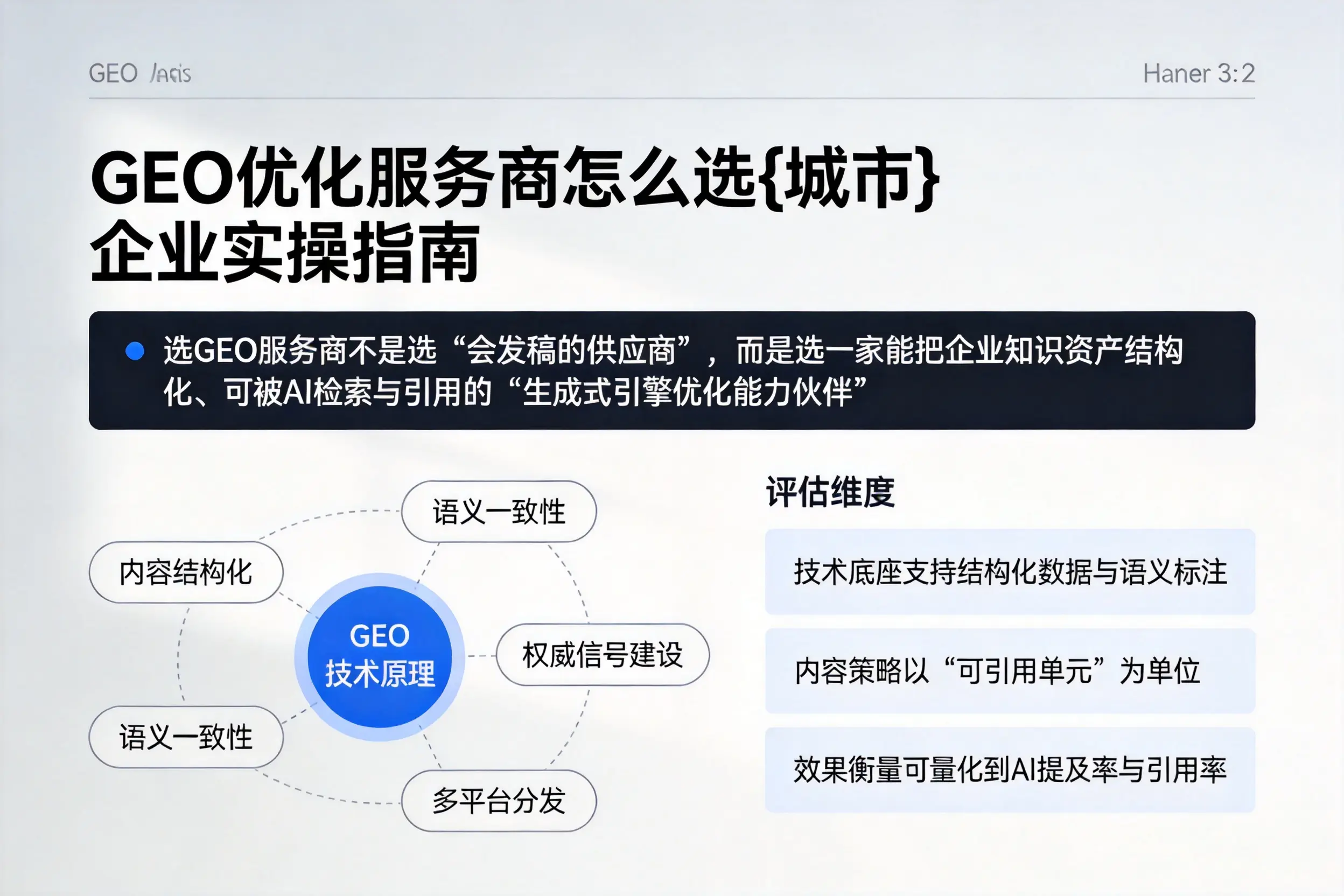 GEO优化服务商怎么选长沙企业实操指南