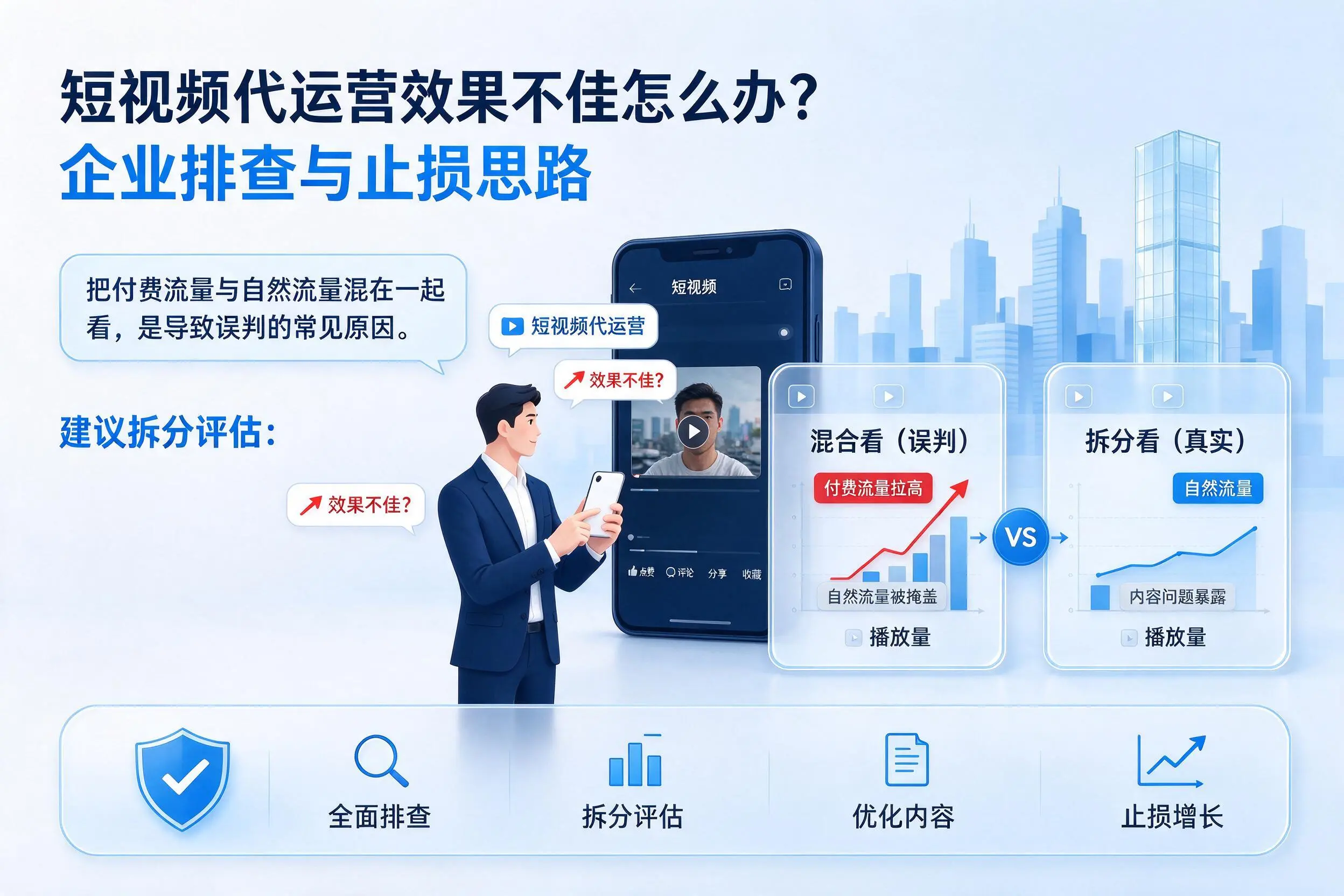 短视频代运营效果不佳怎么办？长沙企业排查与止损思路