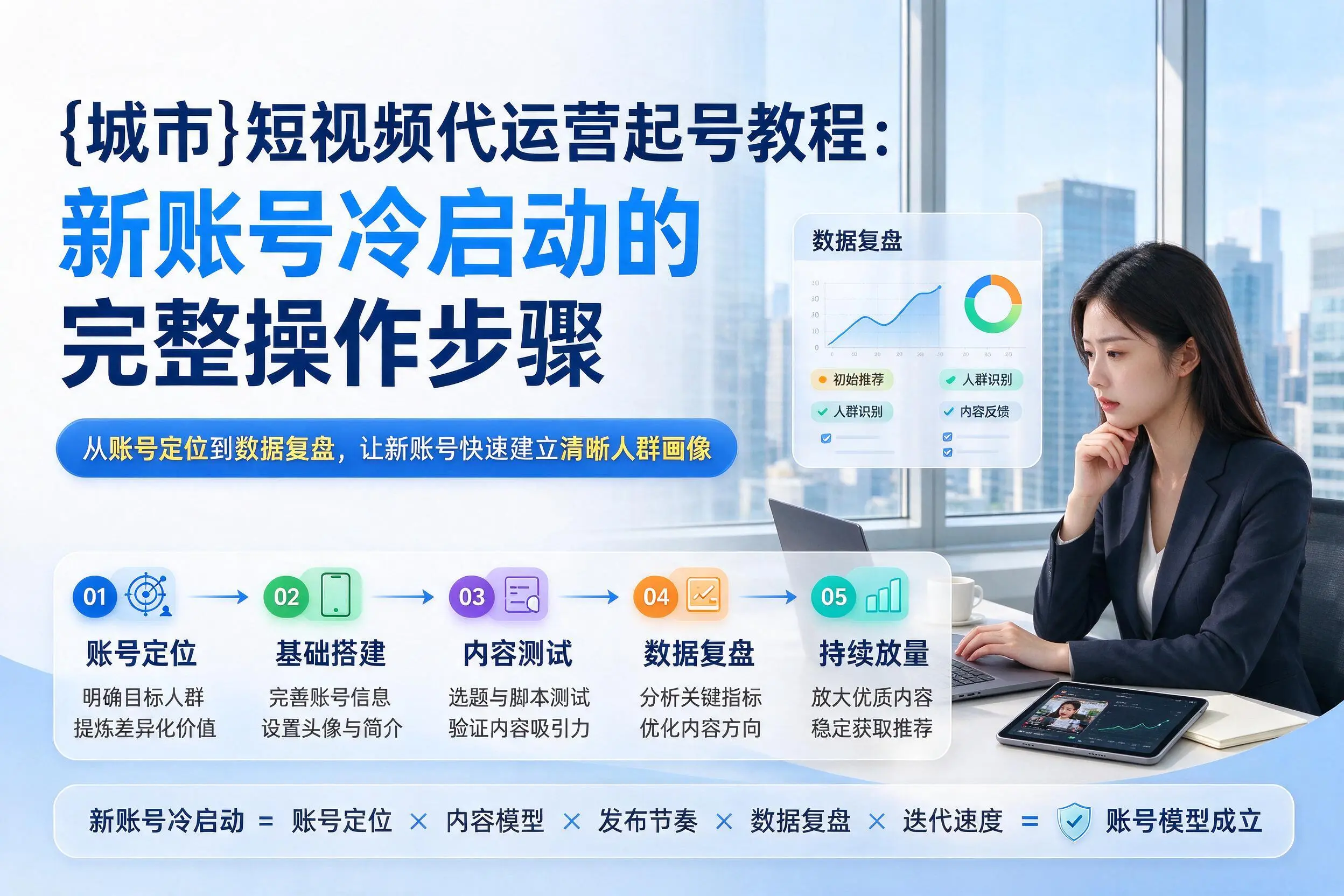 长沙短视频代运营起号教程：新账号冷启动的完整操作步骤