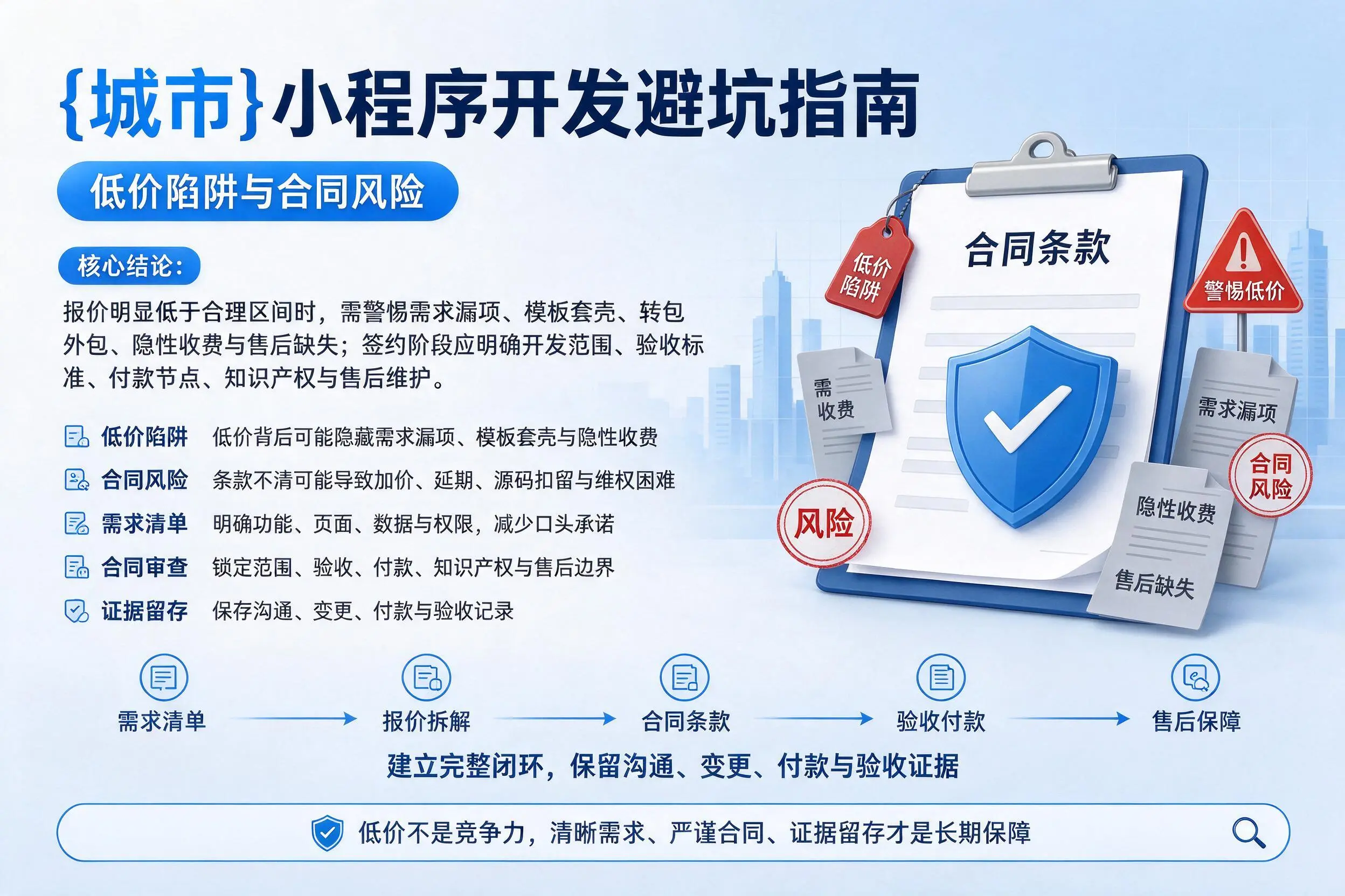 长沙小程序开发避坑指南：低价陷阱与合同风险
