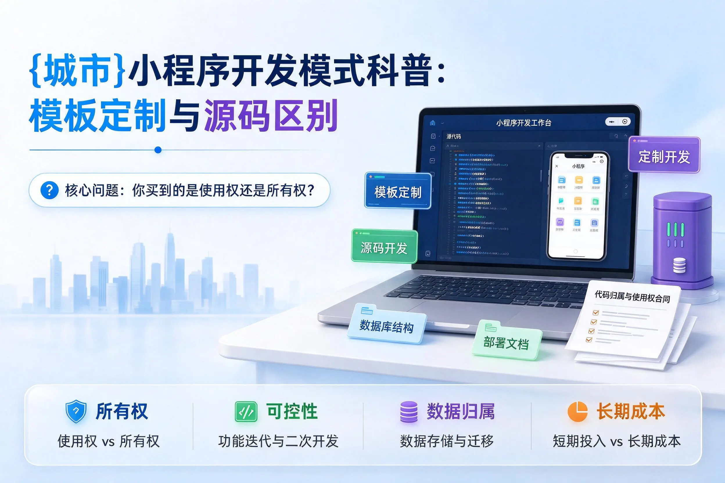 长沙小程序开发模式科普：模板定制与源码区别