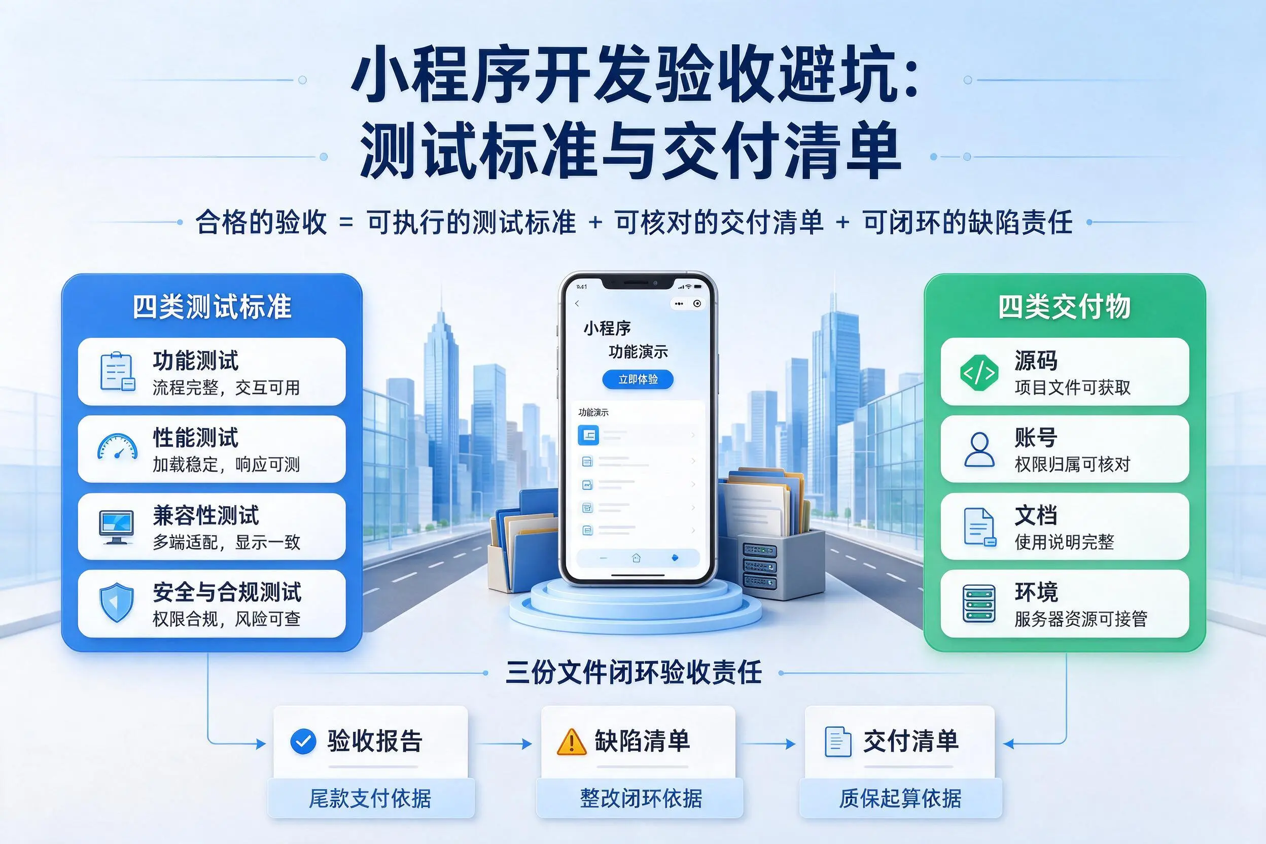 长沙小程序开发验收避坑：测试标准与交付清单