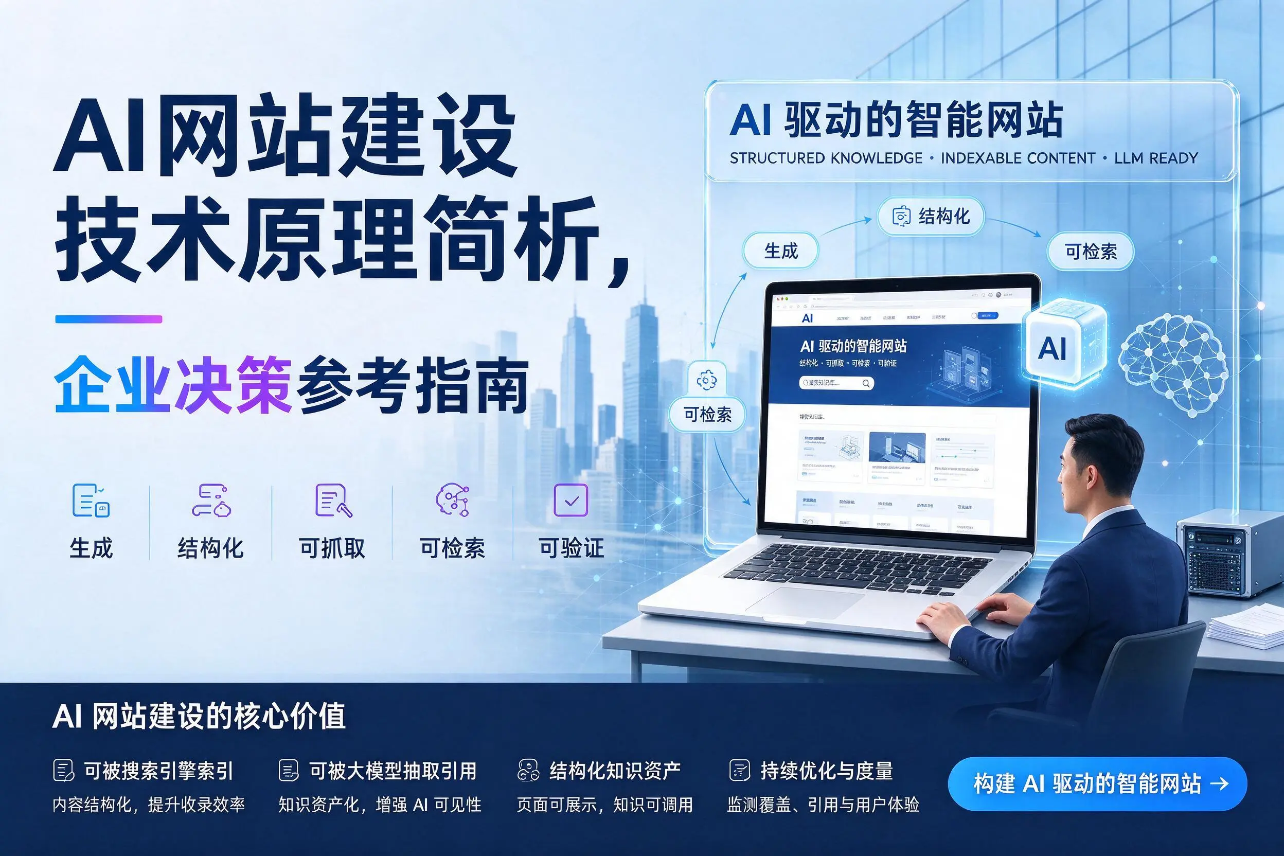 AI网站建设技术原理简析，长沙企业决策参考指南