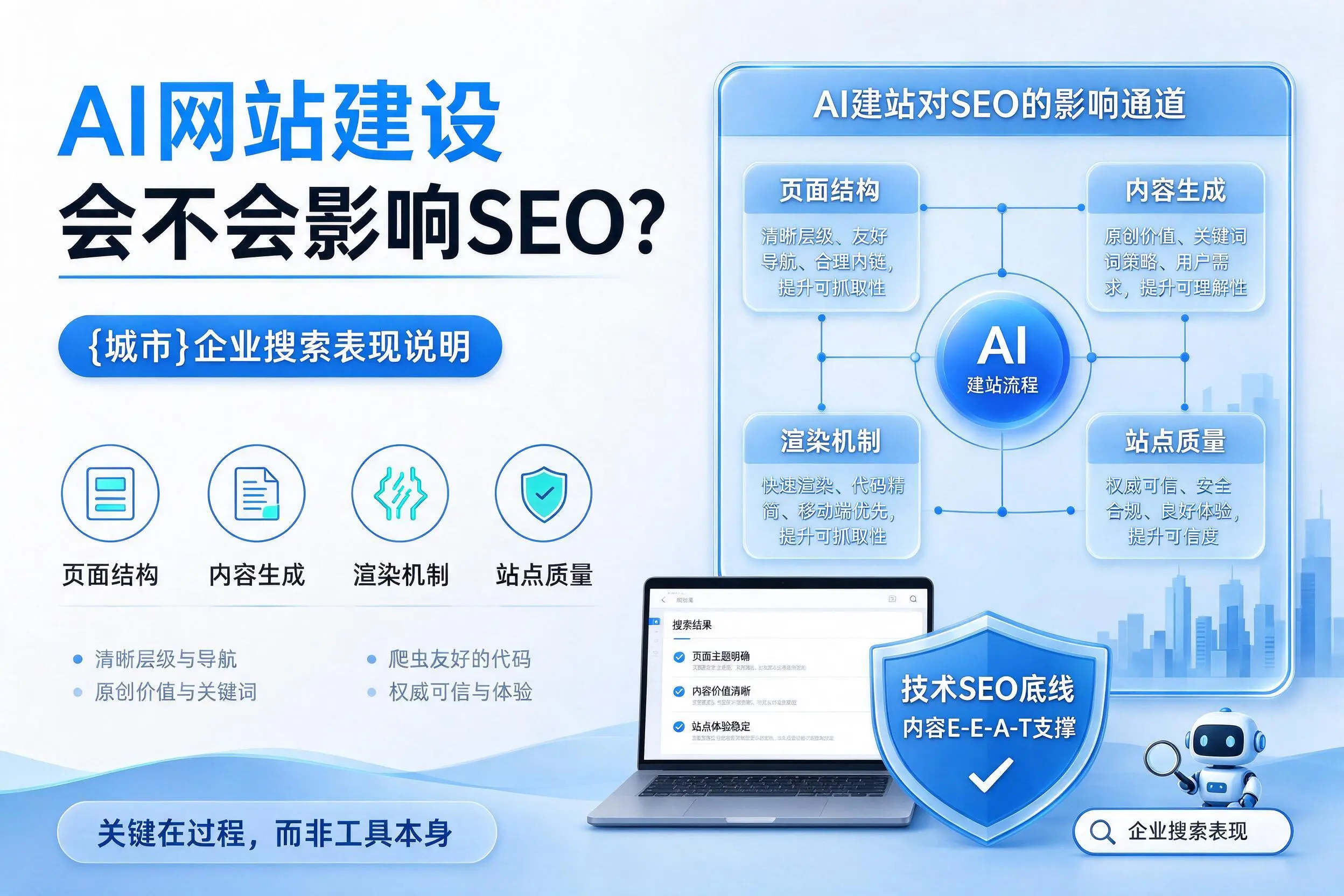 AI网站建设会不会影响SEO?长沙企业搜索表现说明