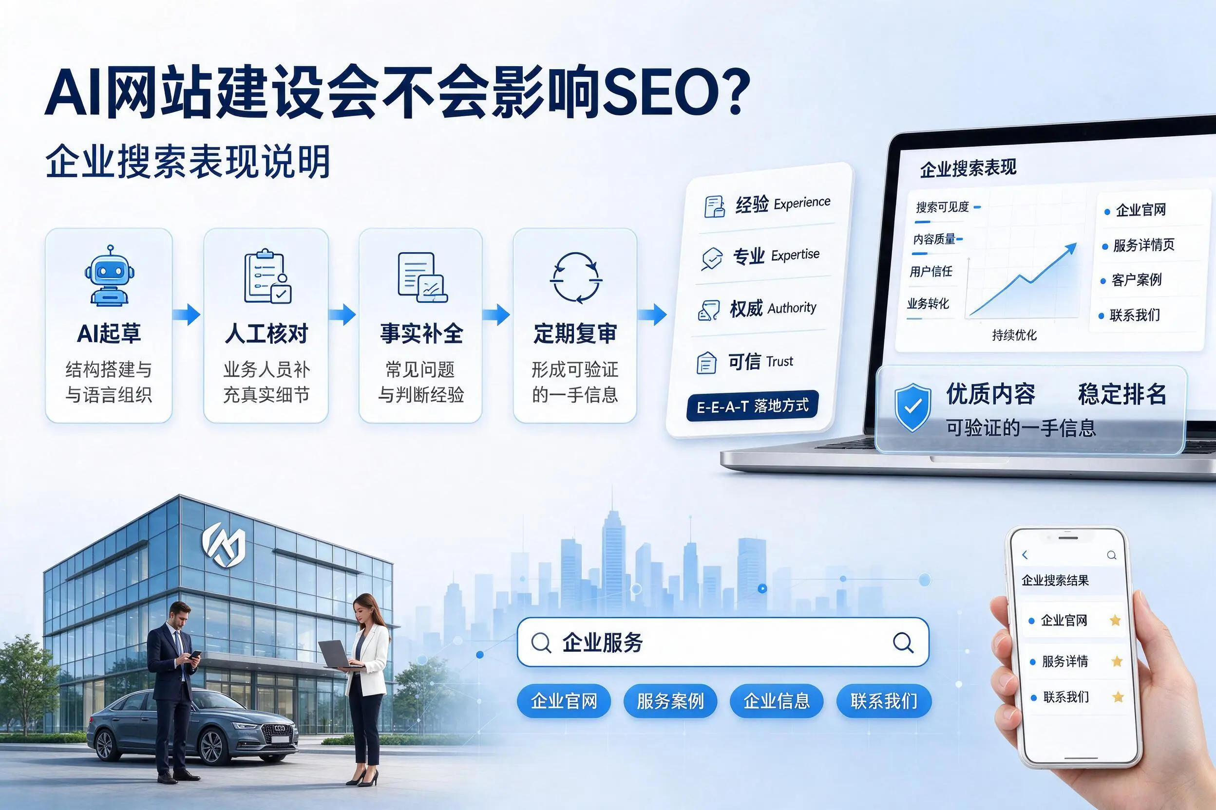 AI网站建设会不会影响SEO?长沙企业搜索表现说明