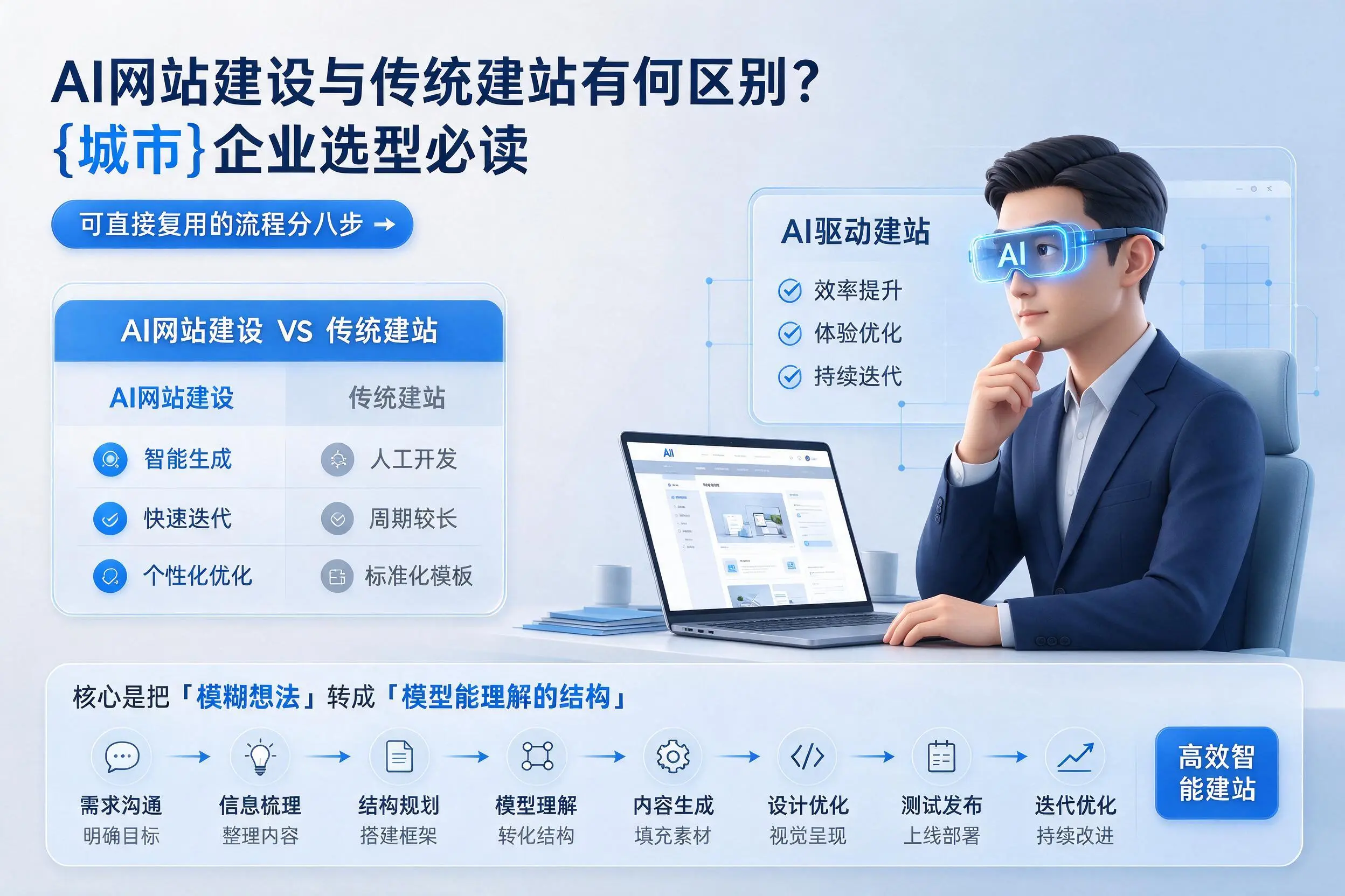 AI网站建设与传统建站有何区别?长沙企业选型必读