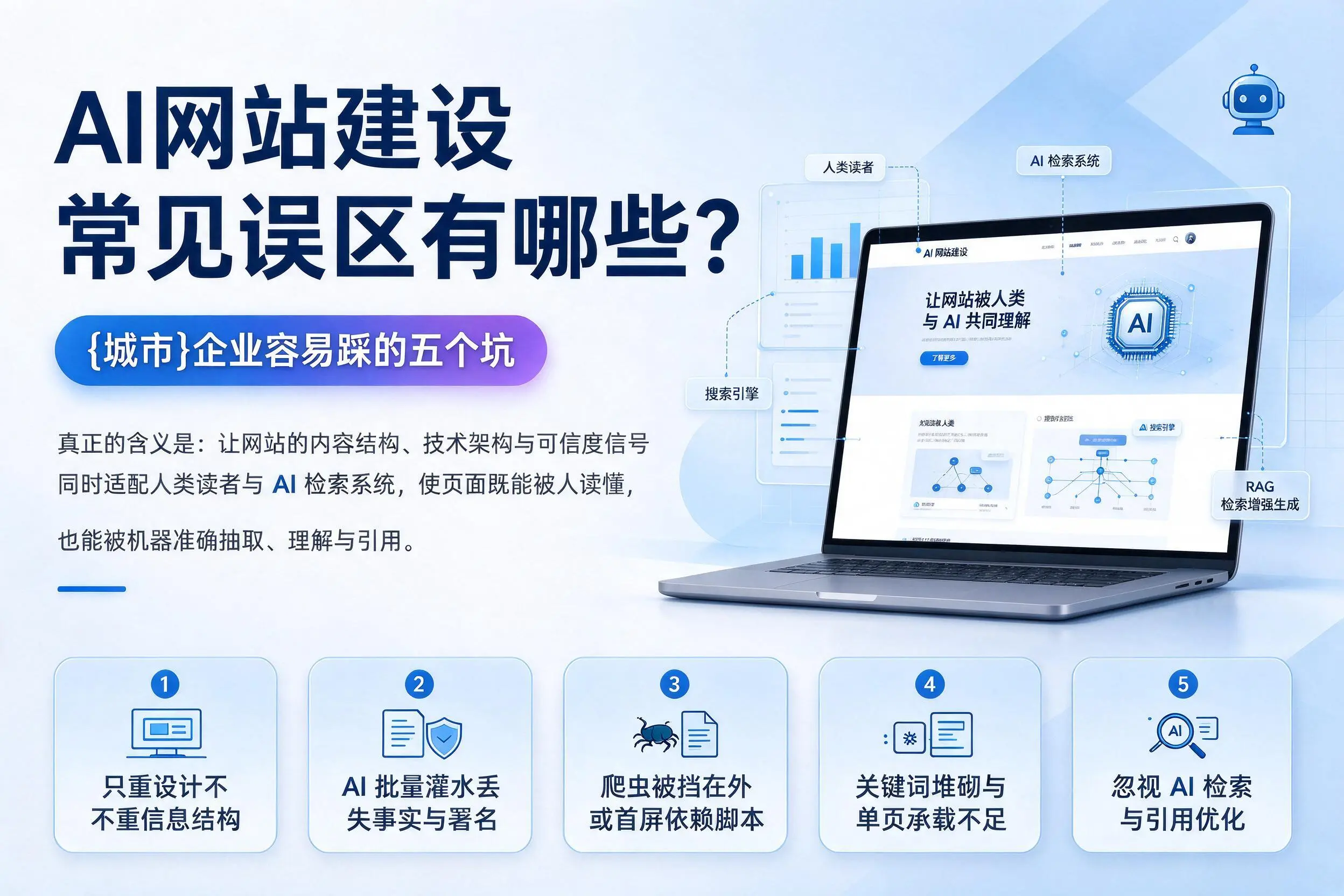 AI网站建设常见误区有哪些？长沙企业容易踩的五个坑