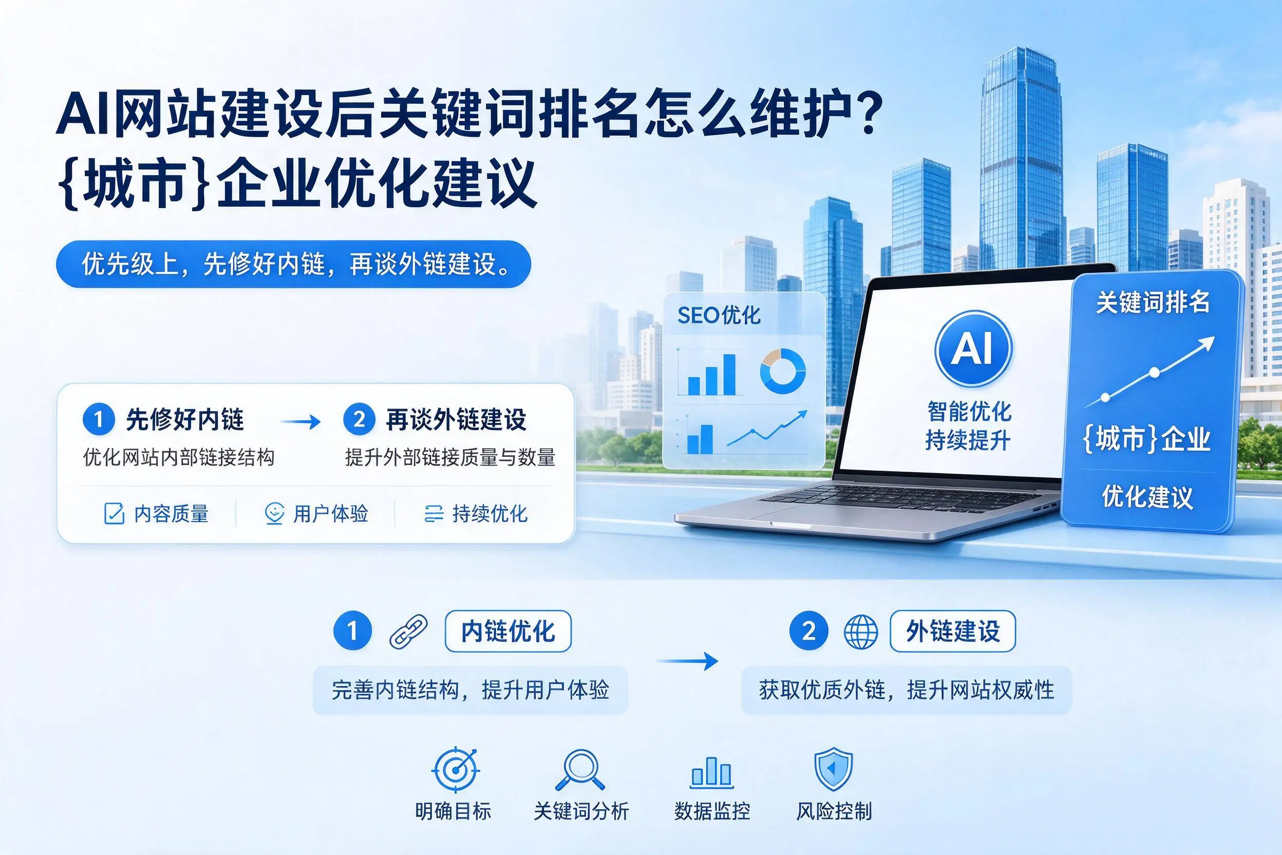 AI网站建设后关键词排名怎么维护?长沙企业优化建议