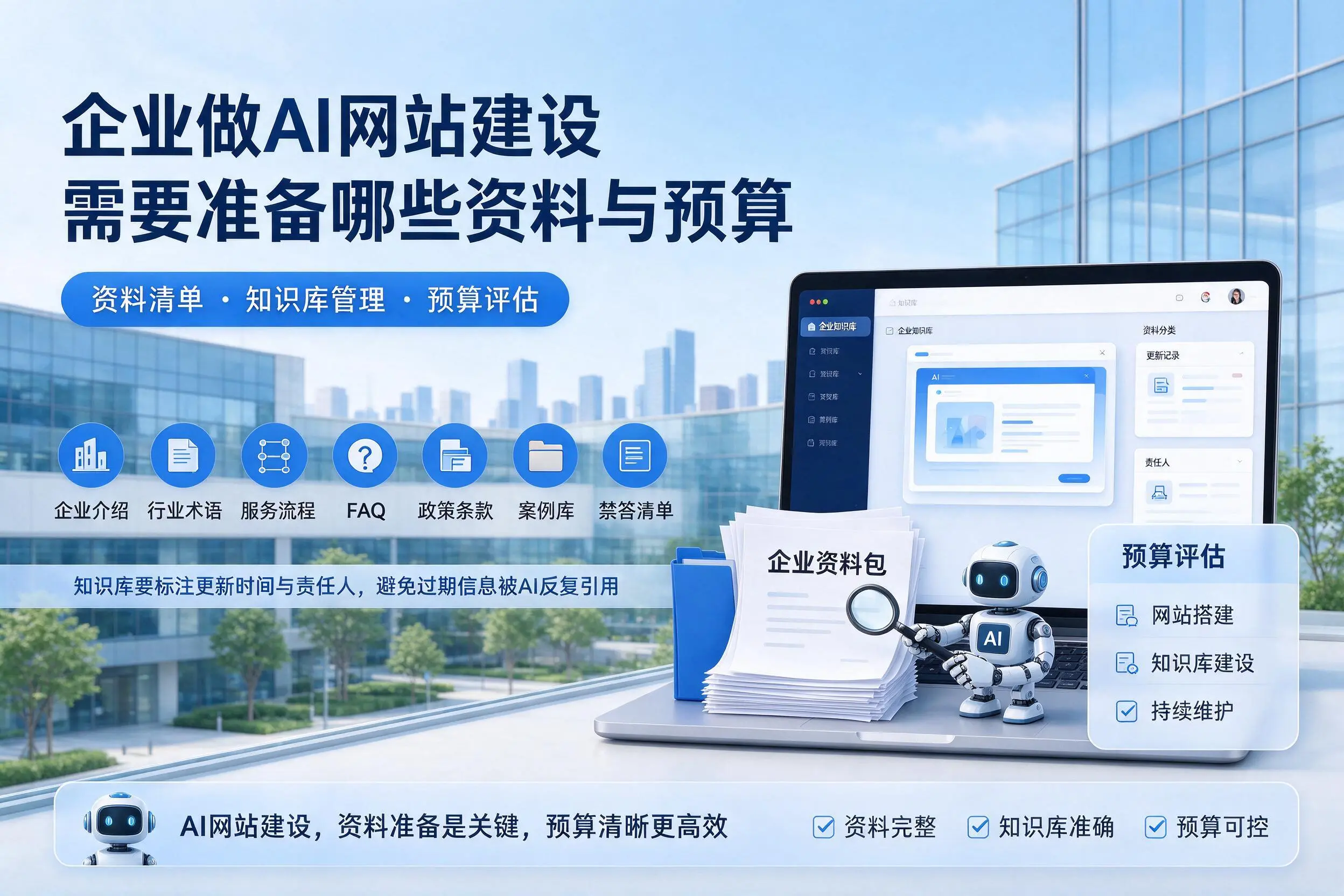 长沙企业做AI网站建设需要准备哪些资料与预算