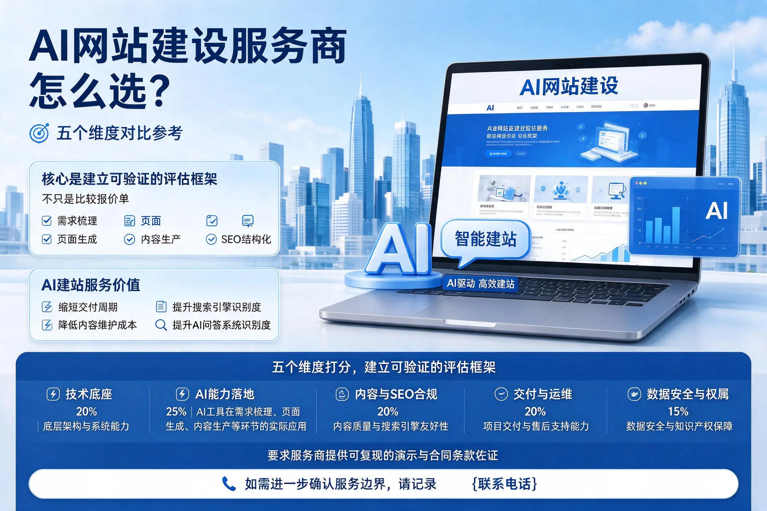 长沙AI网站建设服务商怎么选?五个维度对比参考