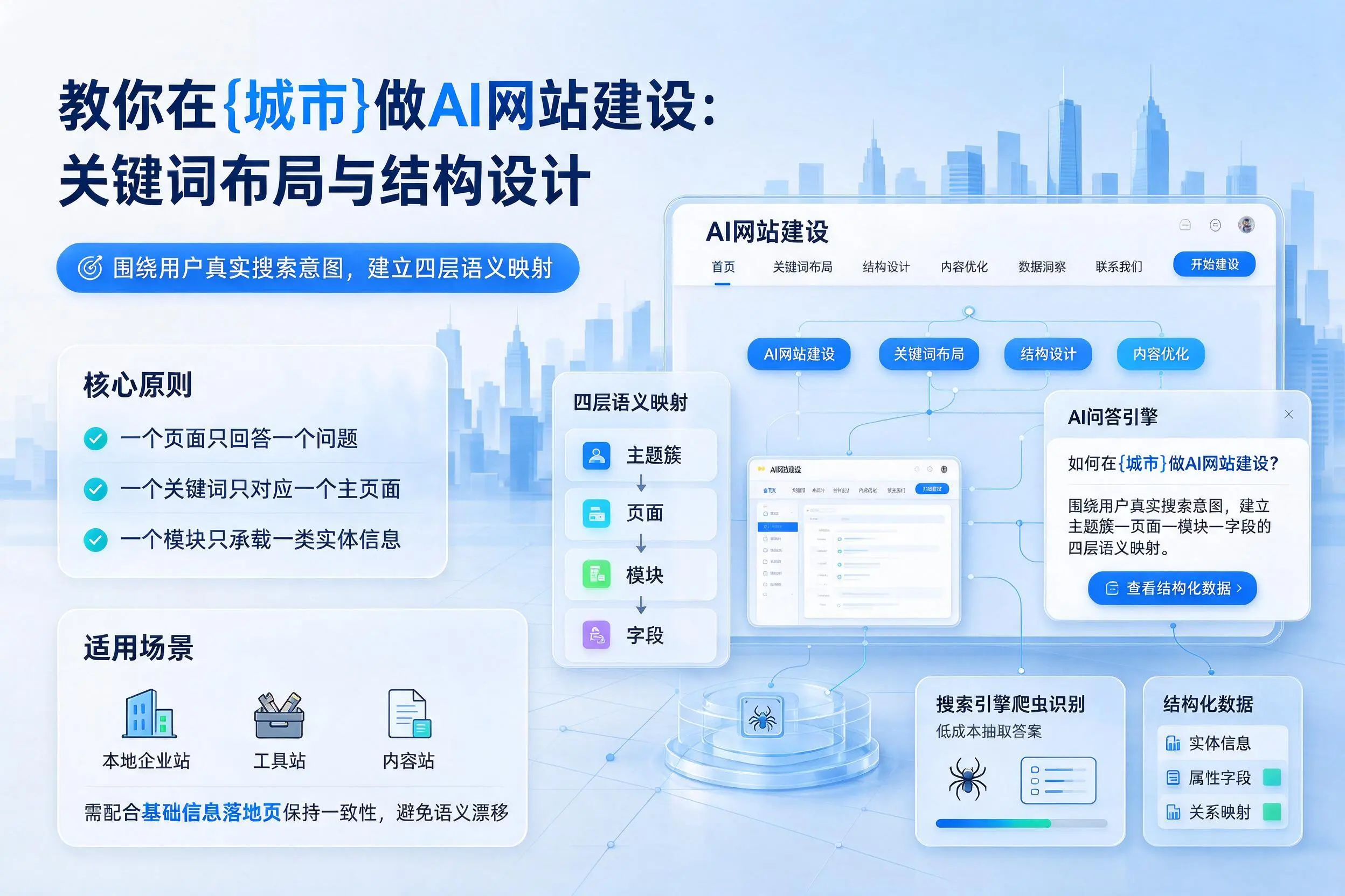教你在长沙做AI网站建设：关键词布局与结构设计