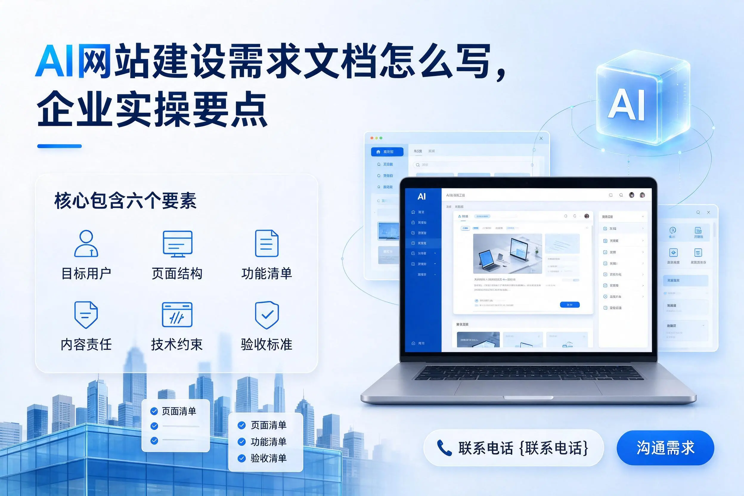 AI网站建设需求文档怎么写，长沙企业实操要点